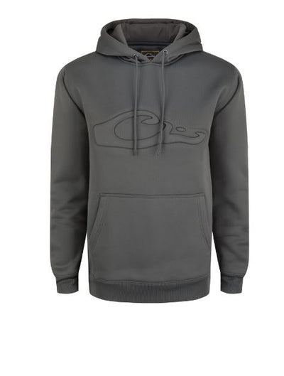 Drake Back Eddy Embossed Solid Hoodie