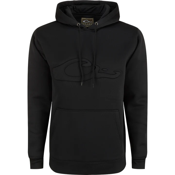 Drake Back Eddy Embossed Solid Hoodie