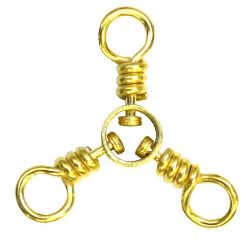 Eagle Claw Brass 3-Way Swivel